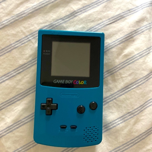 Gameboy Color System Console Teal Nintendo Handheld w/WarioLand game Bundle - Picture 3 of 5